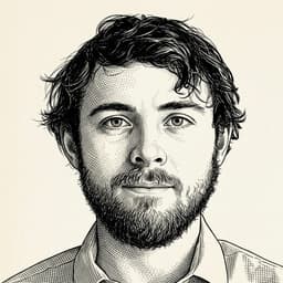 Matt Kerkstra, pen-and-ink portrait